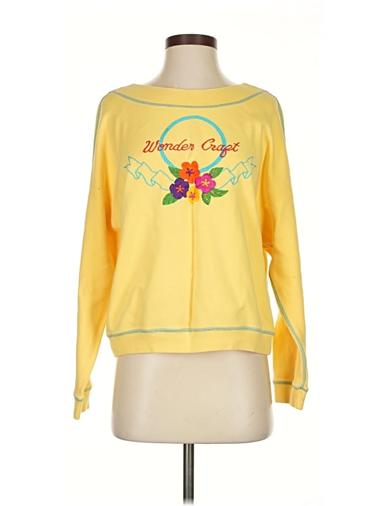 Pre-owned Assorted Brands Sweatshirt In Yellow