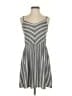 Universal Thread Stripes Gray Casual Dress Size S - photo 1