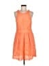 Baraschi Orange Cocktail Dress Size 8 - photo 1
