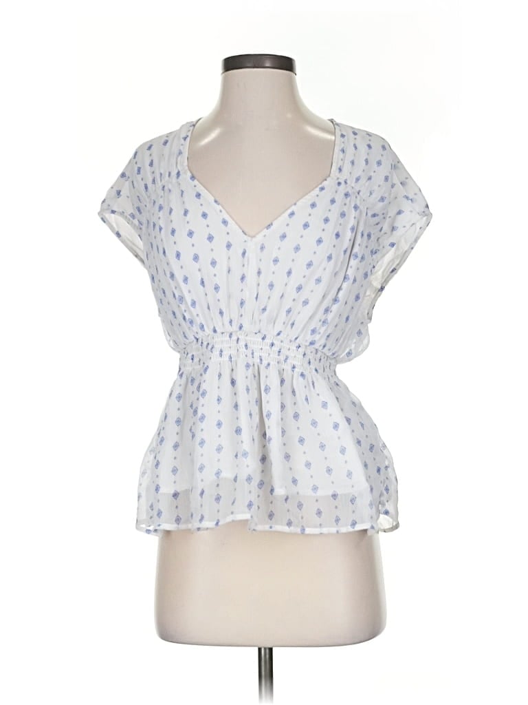OLD NAVY Pre-owned Short Sleeve Blouse In Blue
