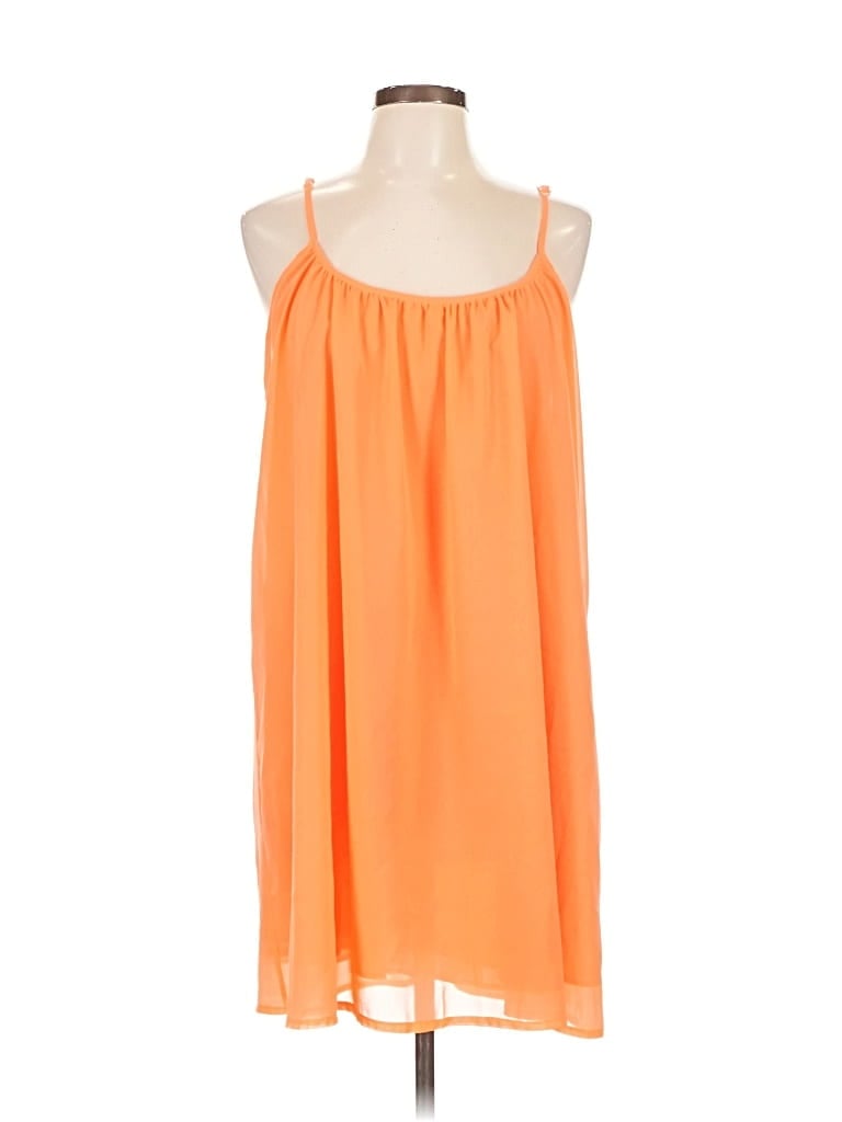 Pre-owned Unbranded Casual Dress In Orange