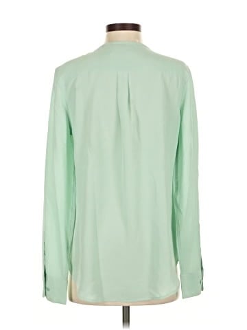 Equipment Long Sleeve Silk Top (view 2)