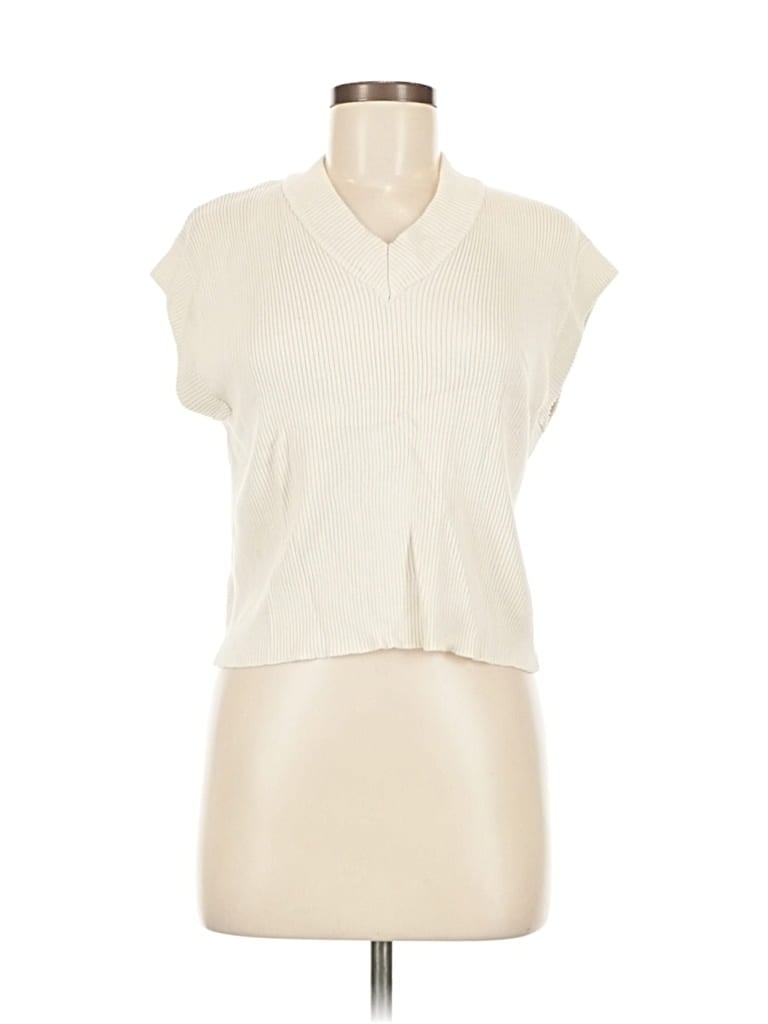 Pre-owned Roolee Sweater Vest In White