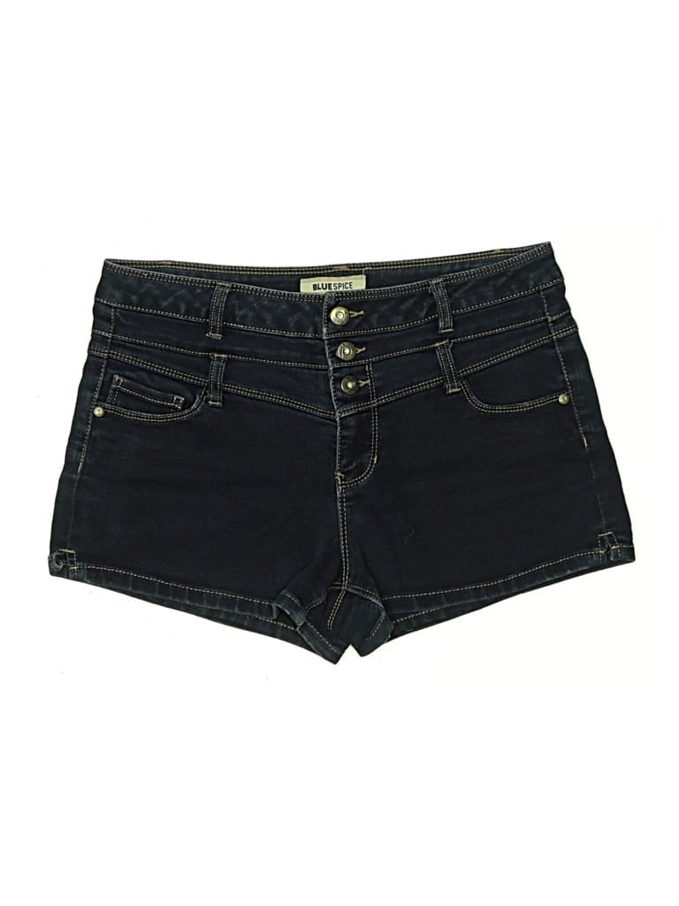 Pre-owned Blue Spice Denim Shorts In Black