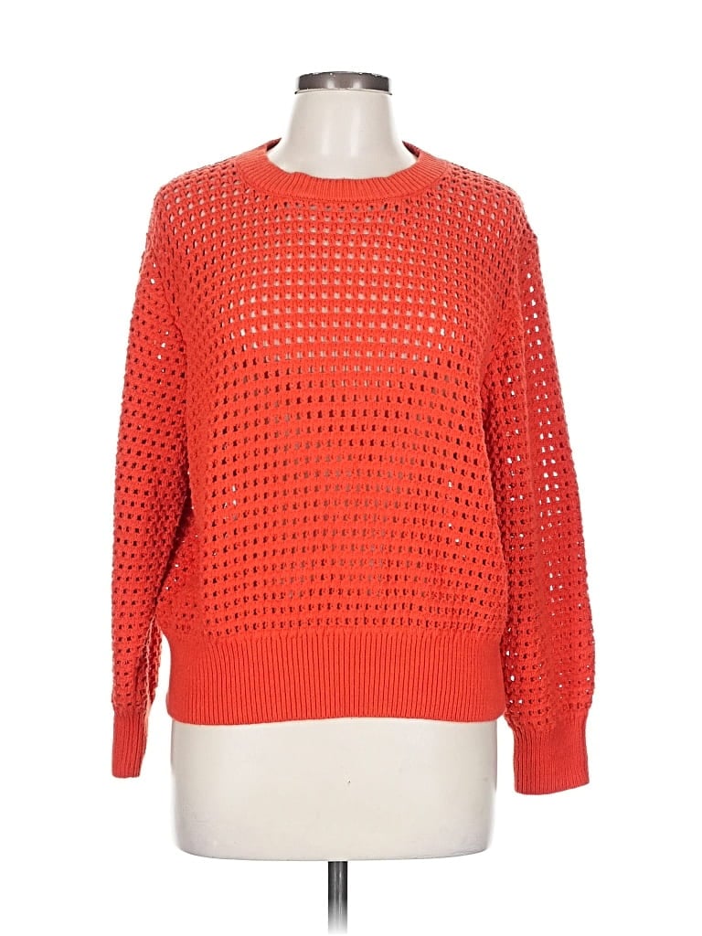 Pre-owned Ann Taylor Pullover Sweater In Orange