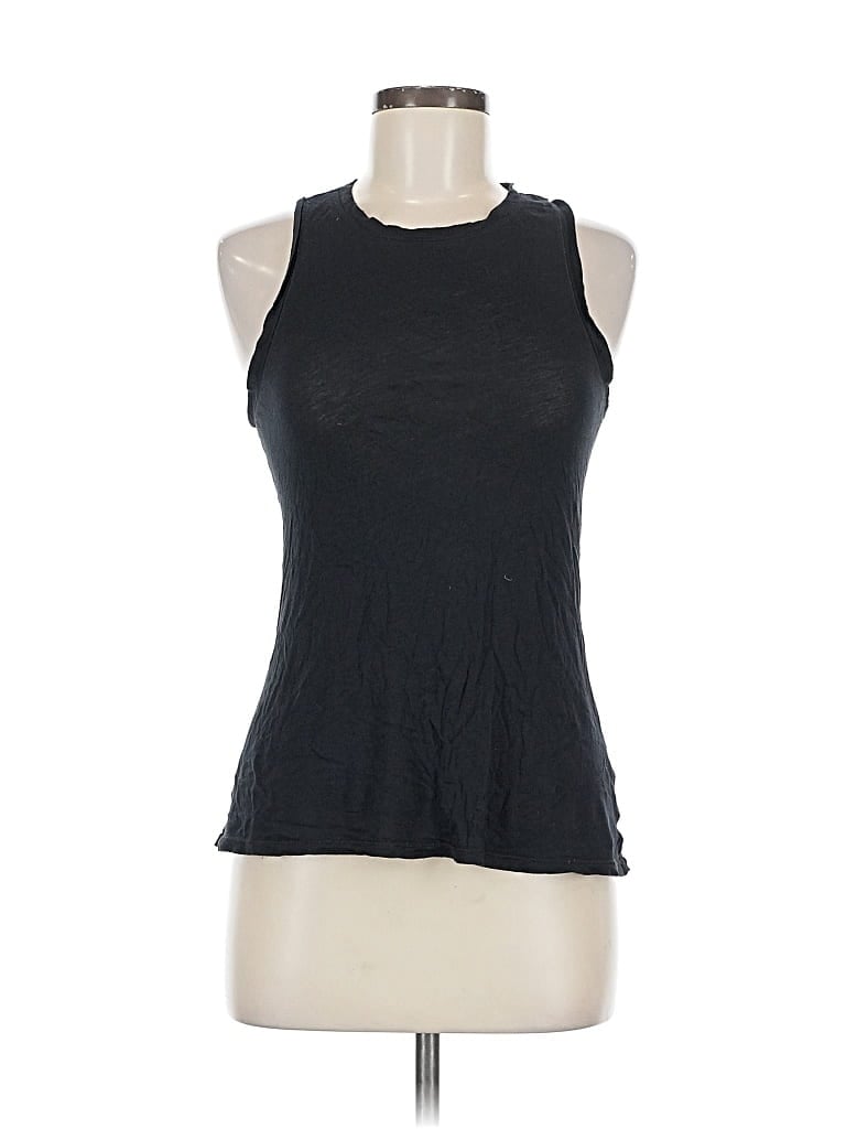 Pre-owned Lululemon Athletica Tank Top Black Halter Neckline Tops