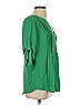 BCBGMAXAZRIA 100% Polyester Green 3/4 Sleeve Blouse Size XS - photo 4