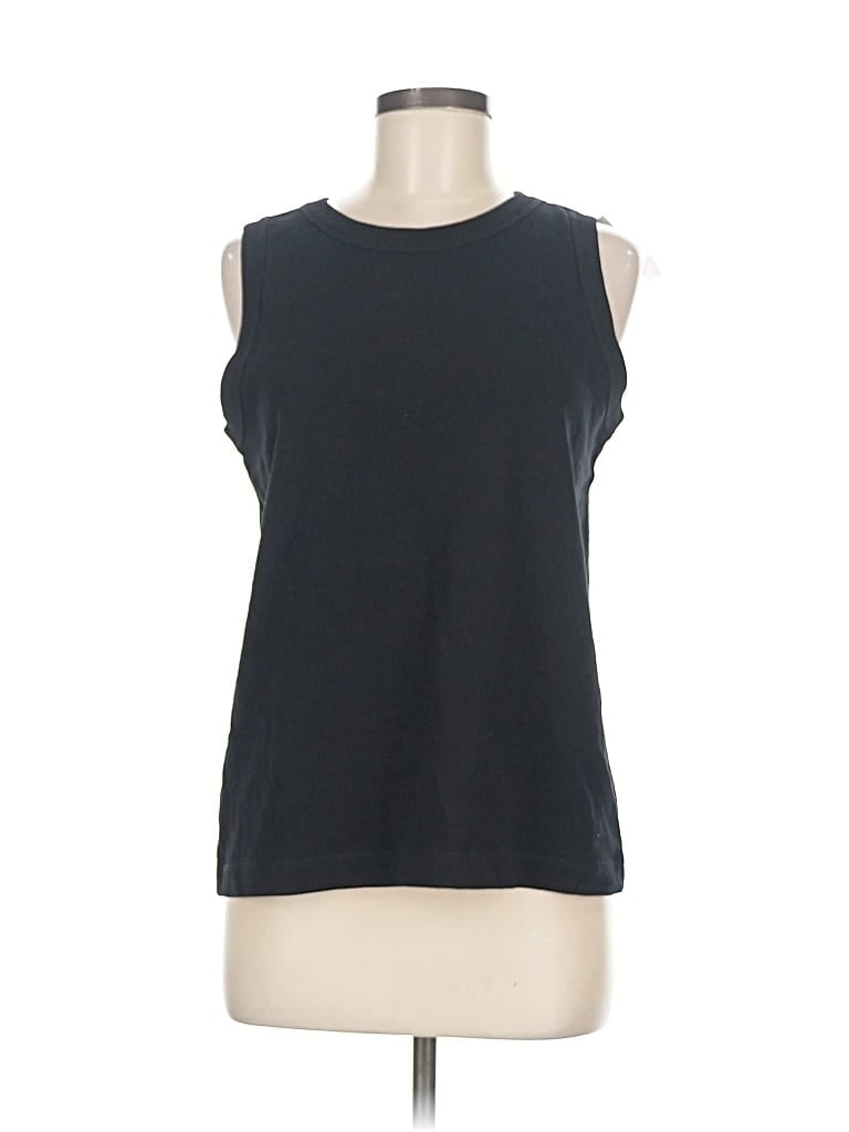 Pre-owned Ann Taylor Loft Sleeveless T-shirt In Black