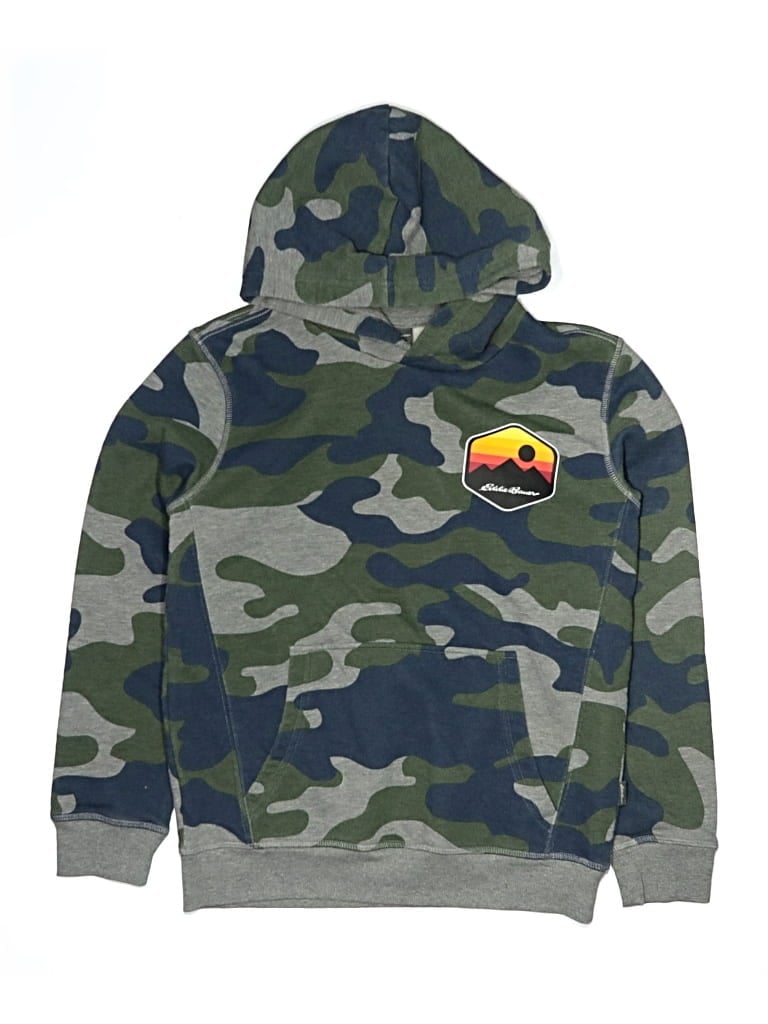 EDDIE BAUER Pre-owned Kids' Pullover Hoodie In Green