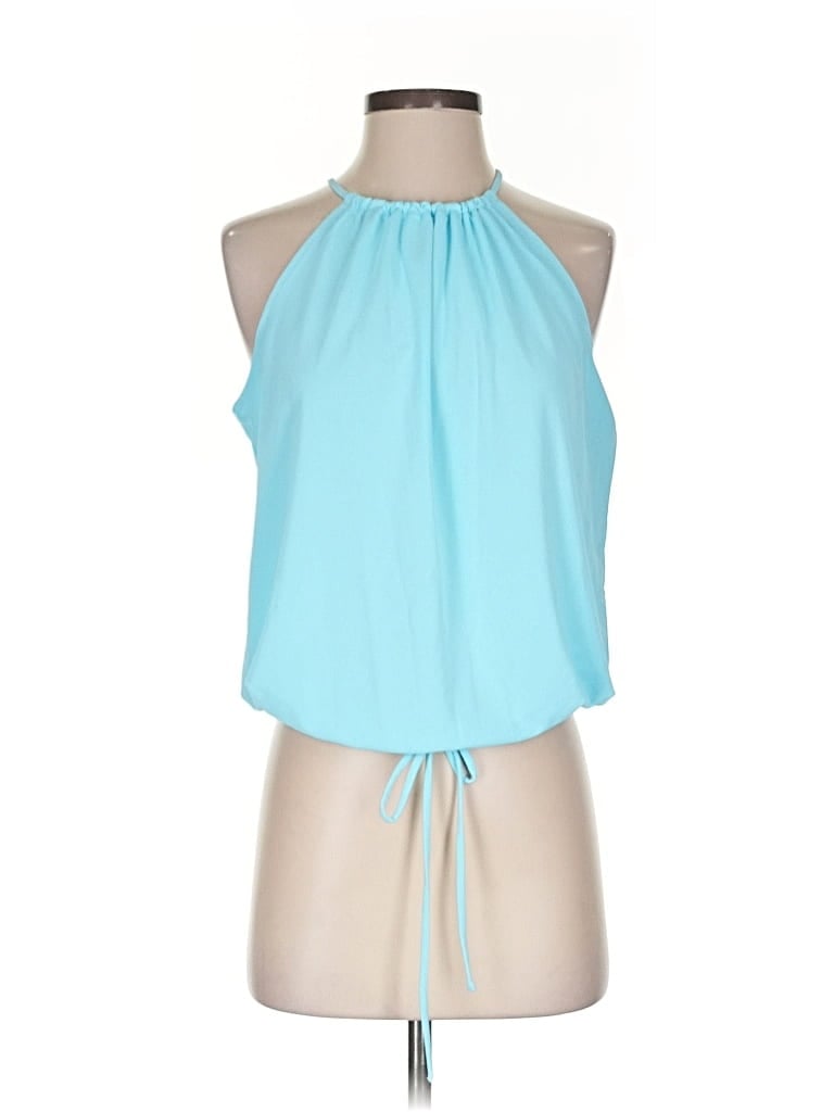 Worthington Sleeveless Blouse In Blue