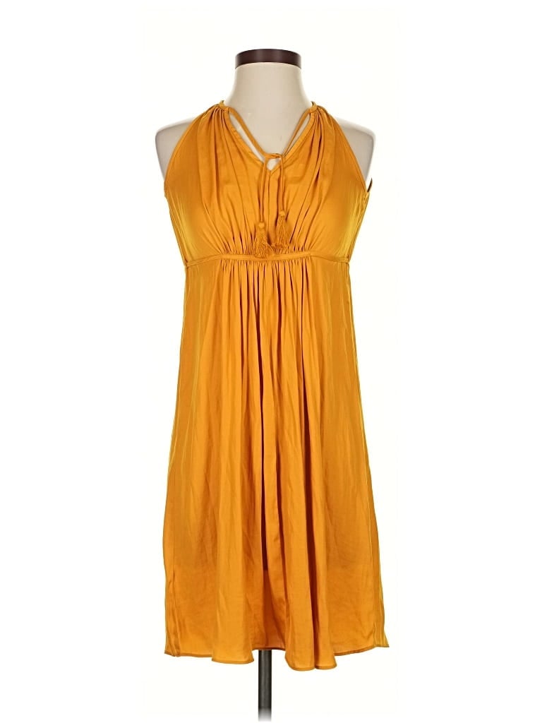 Pre-owned Ann Taylor Loft Casual Dress In Gold