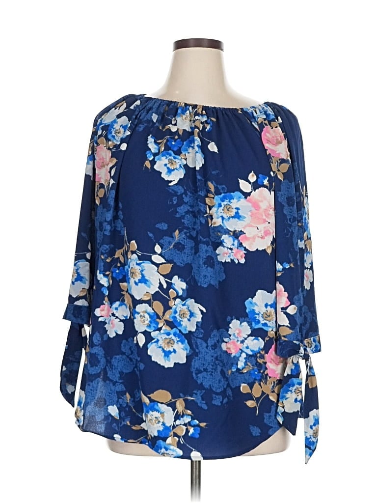 Pre-owned Misia 3/4 Sleeve Blouse In Blue