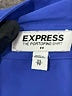 Express Outlet 100% Polyester Blue Purple Long Sleeve Blouse Size XS - photo 6