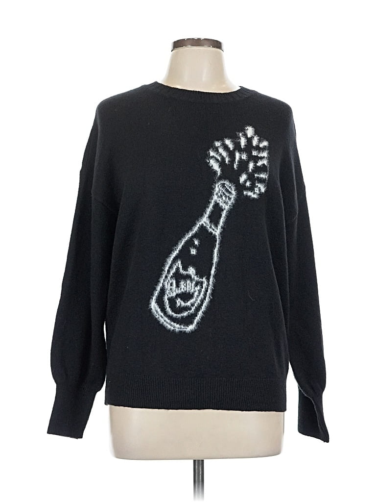 Pre-owned Ann Taylor Loft Pullover Sweater In Black