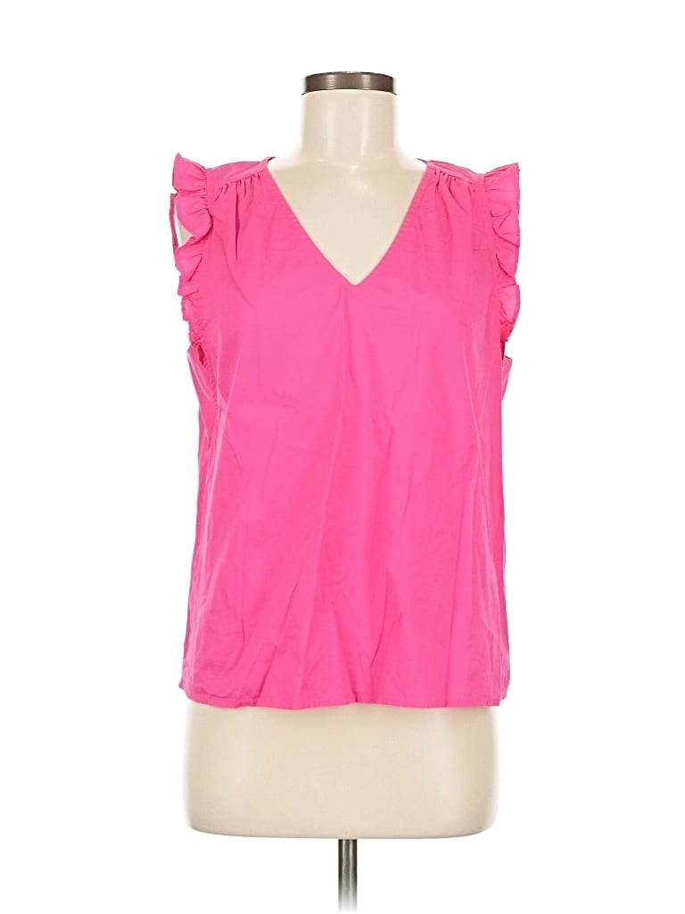 Pre-owned J.crew Factory Store Sleeveless Blouse In Pink