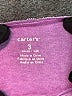 Carter's Pink Long Sleeve Onesie 0-3 MO / 3 MO - photo 3