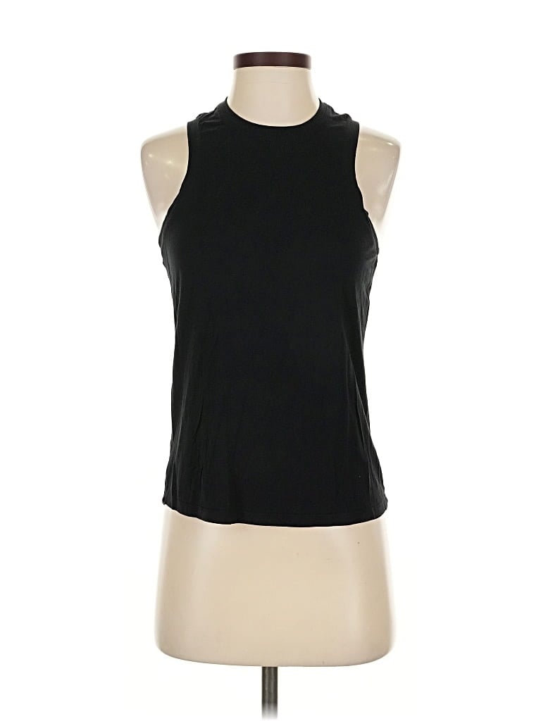 Pre-owned Splits 59 Tank Top Black Halter Neckline Tops