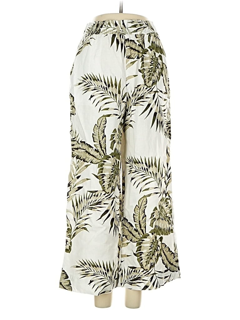 TAHARI Pre-owned Linen Pants In White