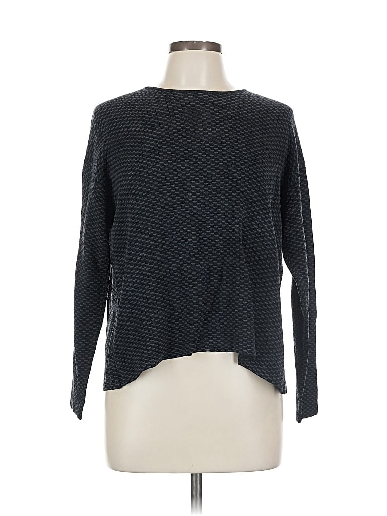 Pre-owned Eileen Fisher Pullover Sweater In Black
