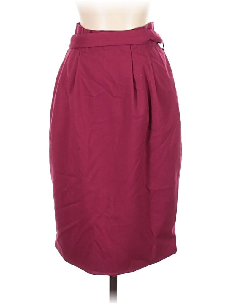 Pre-owned Downeast Formal Skirt In Burgundy