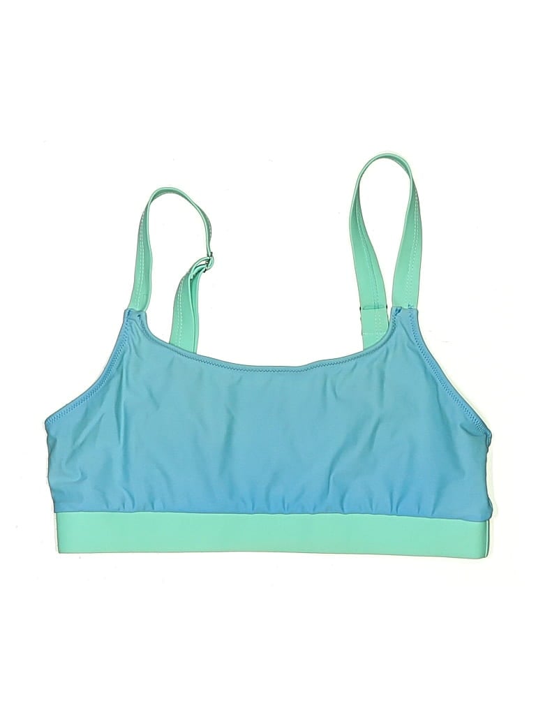 Pre-owned Icyzone Swimsuit Top Blue Swimwear