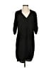 Amanda U. 100% Polyester Solid Black Casual Dress Size S - photo 1