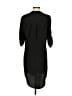 Amanda U. 100% Polyester Solid Black Casual Dress Size S - photo 2