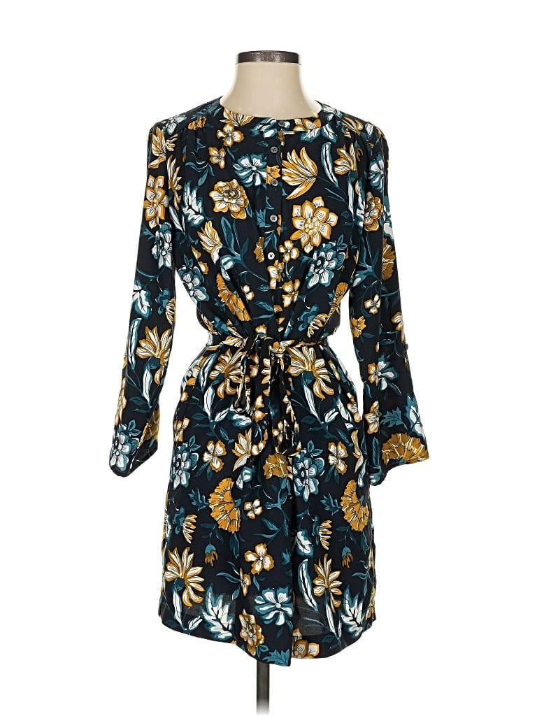 Pre-owned Ann Taylor Loft Outlet Casual Dress In Blue