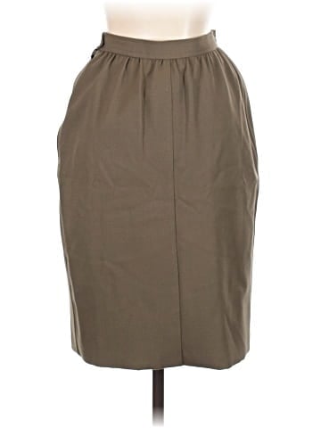 Yves Saint Laurent Rive Gauche Wool Skirt (view 2)