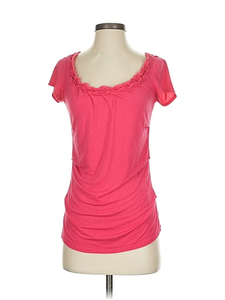Pre-owned Elie Tahari Short Sleeve T-shirt In Pink