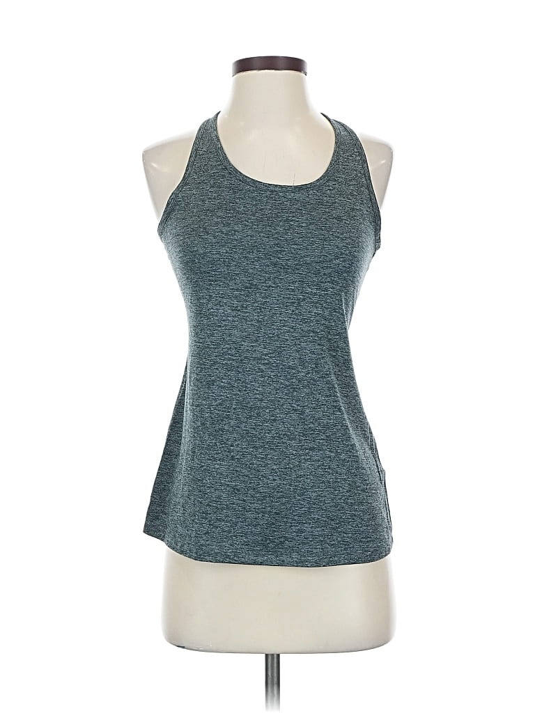 Pre-owned Nike Tank Top Gray Halter Neckline Tops