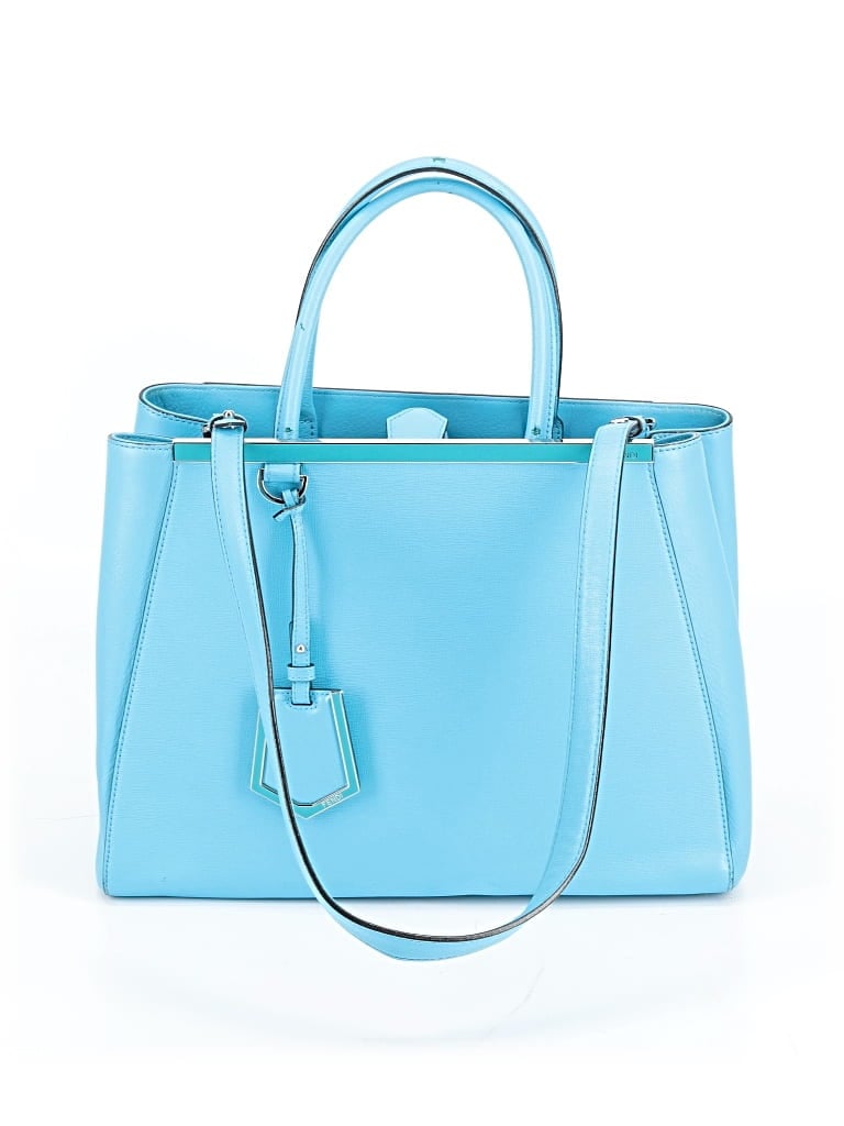 Click to view more detailed imagery on our partner's website Pre-owned Fendi Leather Satchel In Blue
