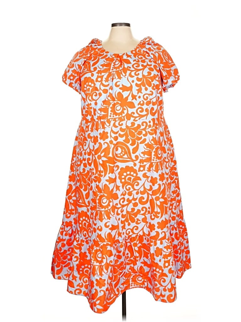 Pre-owned Talbots Casual Dress In Orange