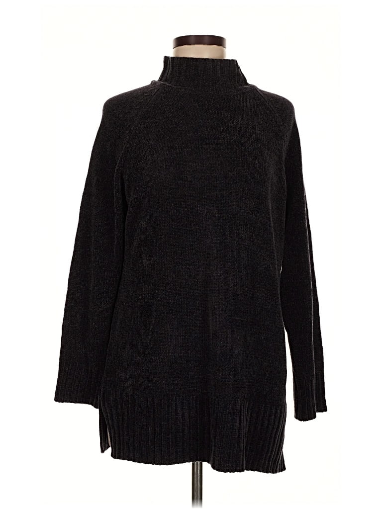 EXPRESS Pre-owned Turtleneck Sweater In Black