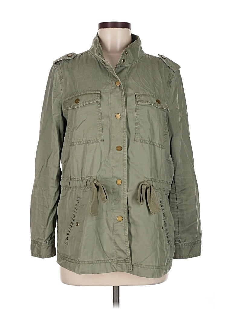 Pre-owned Ann Taylor Loft Jacket In Green
