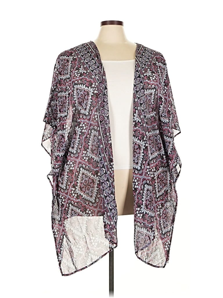 Pre-owned Lane Bryant Kimono In Purple