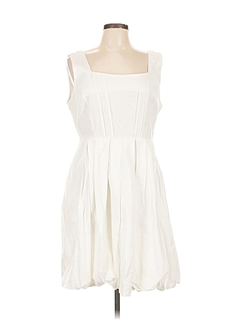 Pre-owned Cynthia Rowley Tjx Casual Dress In White