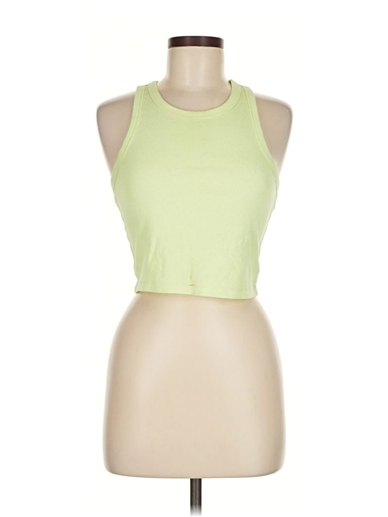 Pre-owned Gap Tank Top Green Halter Neckline Tops