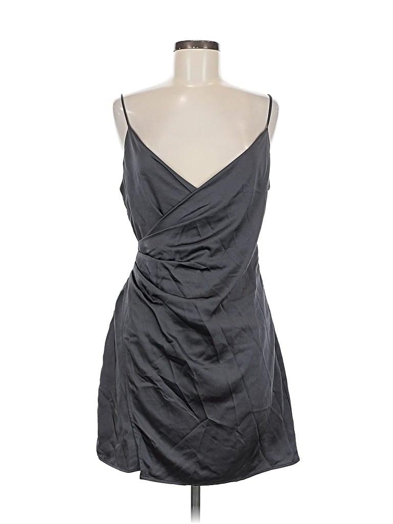 Pre-owned Mng Cocktail Dress In Gray
