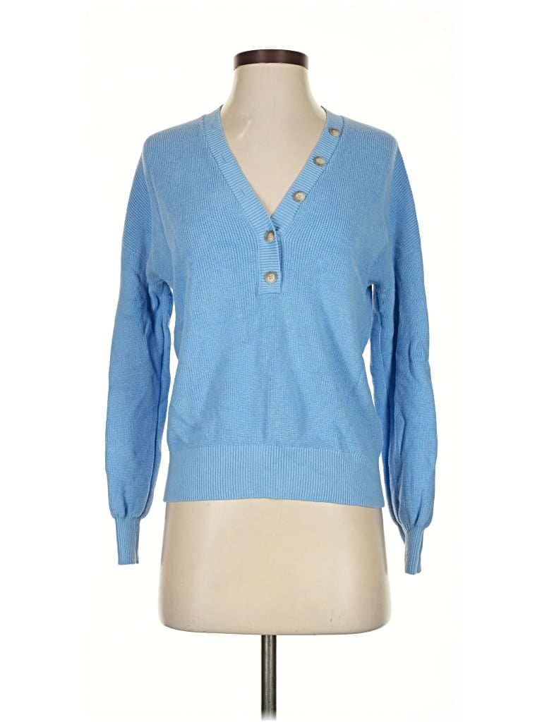 Pre-owned Ann Taylor Loft Pullover Sweater In Blue