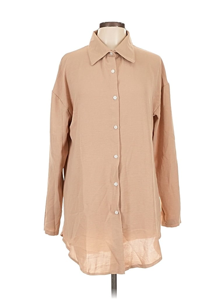 UNBRANDED Pre-owned Long Sleeve Blouse In Brown