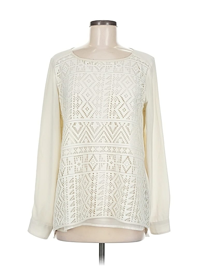 BANANA REPUBLIC Pre-owned Long Sleeve Blouse In White