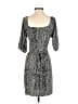 BCBGeneration Animal Print Gray Cocktail Dress Size S - photo 2