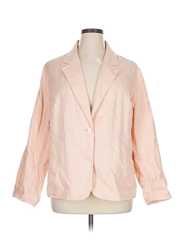 Pre-owned Jjill Blazer Jacket In Pink
