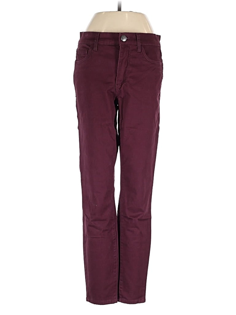 Pre-owned Ann Taylor Loft Jeans In Burgundy