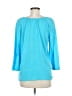 MICHAEL Michael Kors 100% Rayon Solid Blue 3/4 Sleeve Blouse Size M - photo 2