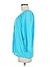 MICHAEL Michael Kors 100% Rayon Solid Blue 3/4 Sleeve Blouse Size M - photo 5