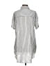 Red Carter 100% Rayon Stripes Silver Short Sleeve Button-Down Shirt Size S - photo 2