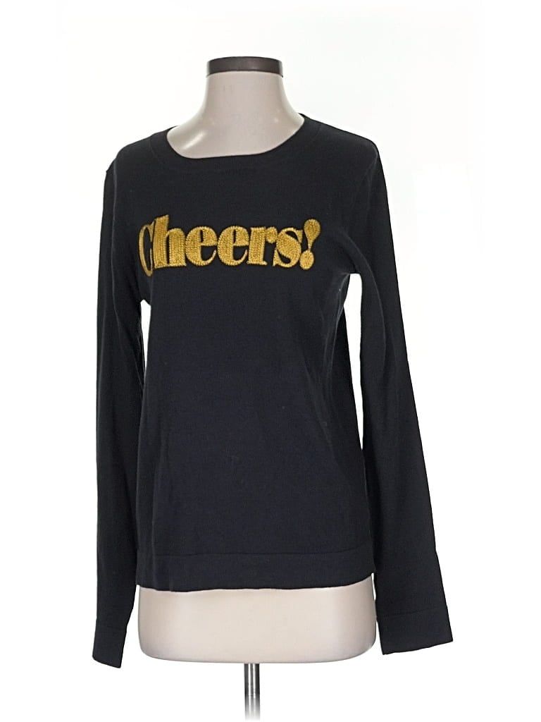 Pre-owned J.crew Factory Store Pullover Sweater In Black