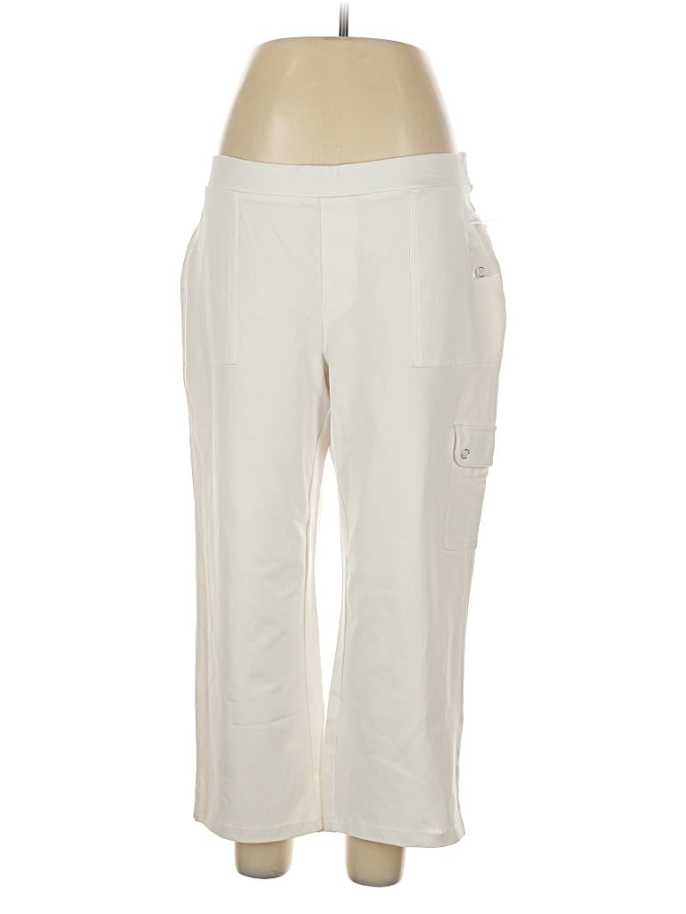 Pre-owned Susan Graver Active Pants In White